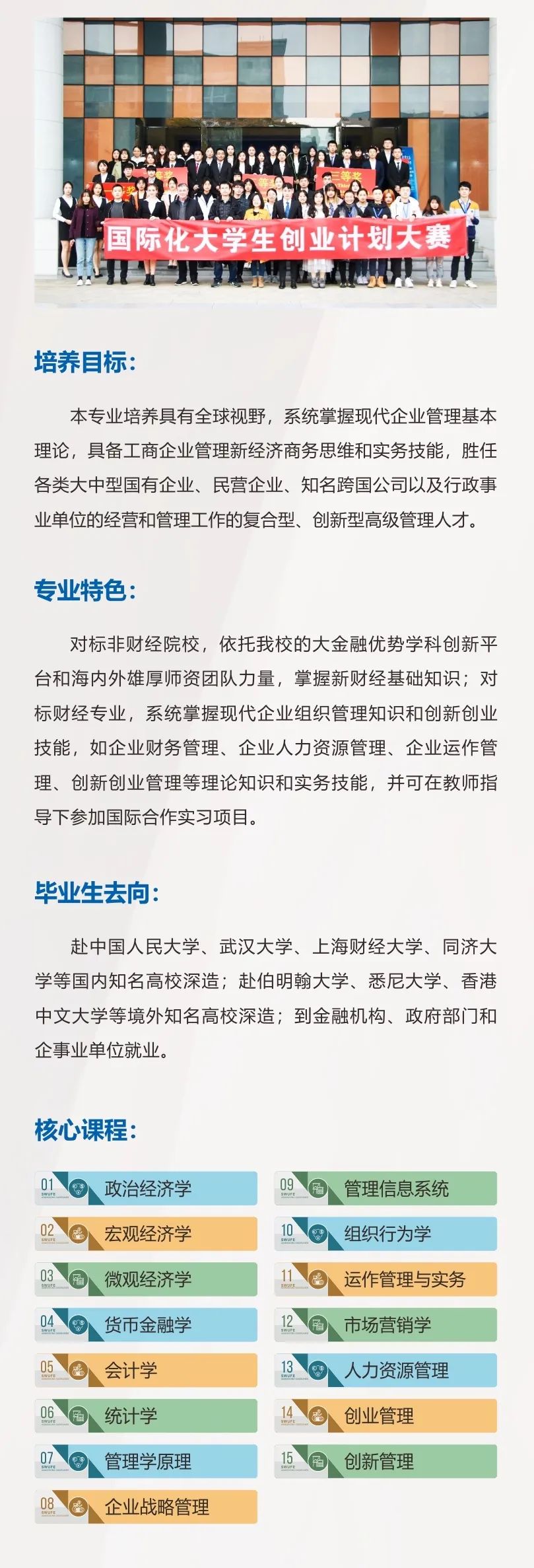 专业指南针｜西南财经大学工商管理学院2020年招生专业解密