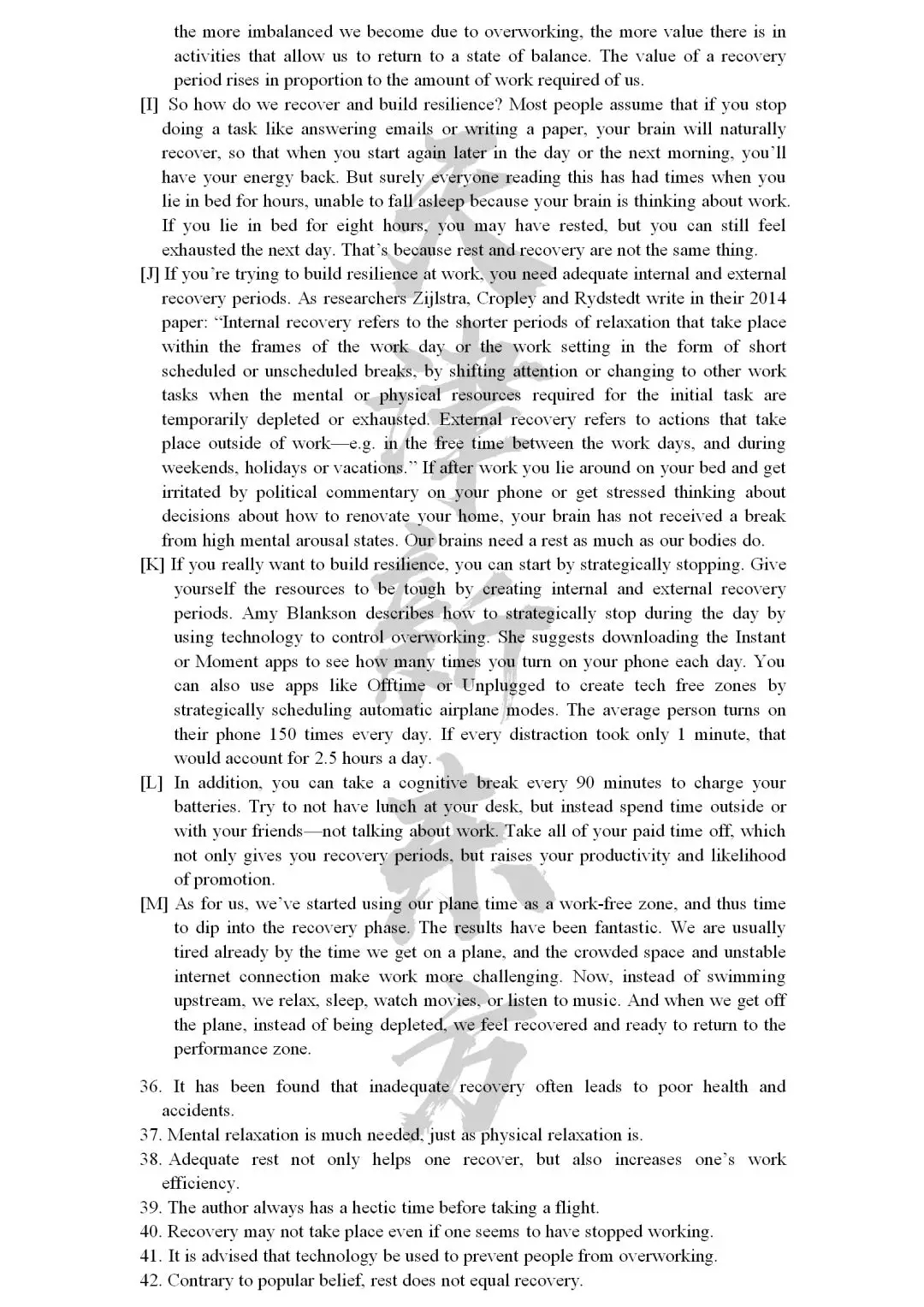 2019年6月英语四级试题及答案解析，可下载