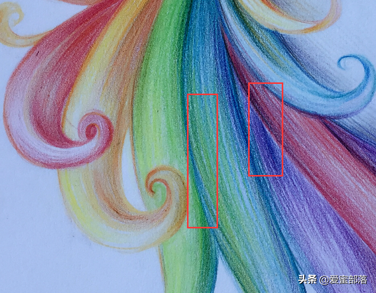 彩色发型的独角兽，彩铅绘画教程