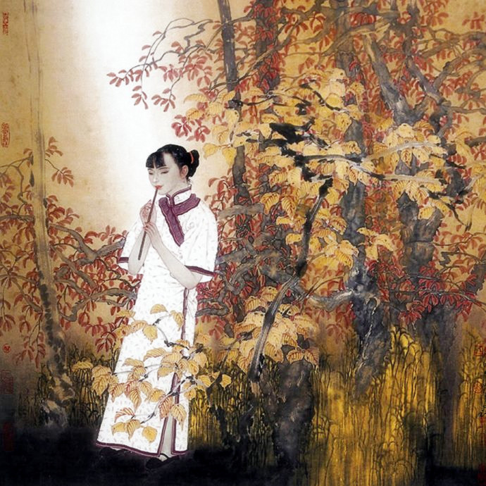 雅俗共赏 幻我两忘——著名画家​于文江笔墨再现东方女性群像