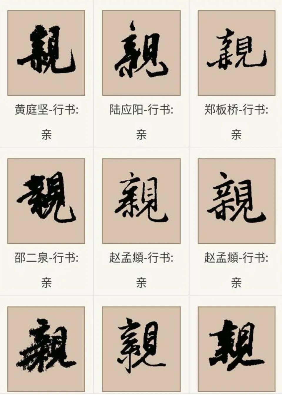 你知道亲字的部首如何从见部变成立部的吗?