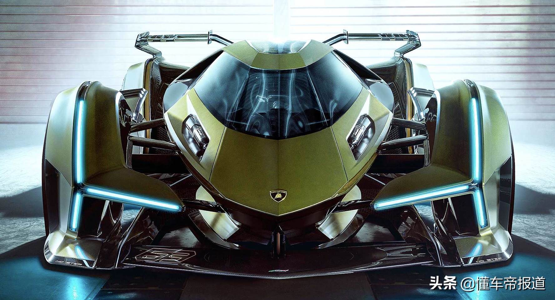 采用单座设计 兰博基尼Lambo V12 Vision Gran Turismo概念车官图