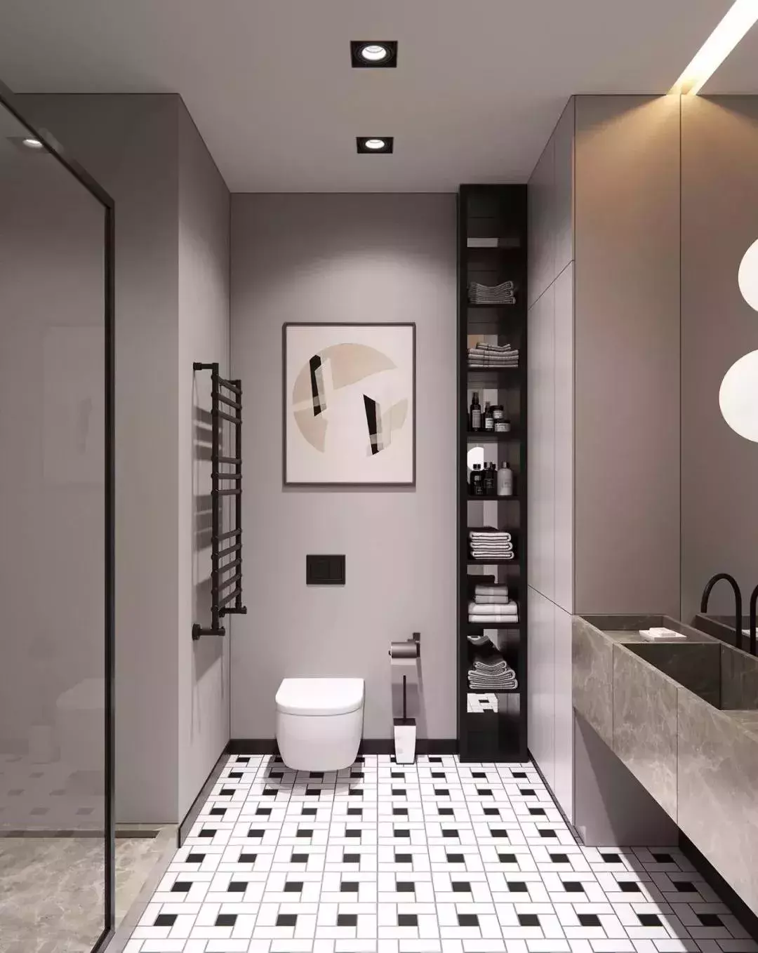 超实用的卫生间收纳设计大全，远离脏乱差