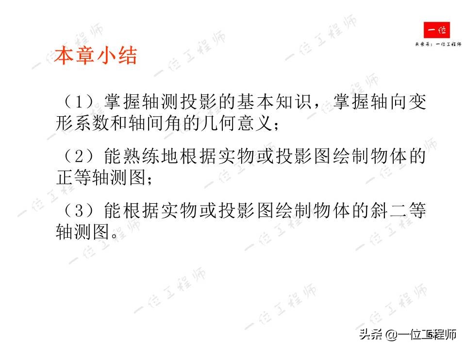 画法几何，轴测图的画法，52页内容讲解轴测图的绘制，值得保存