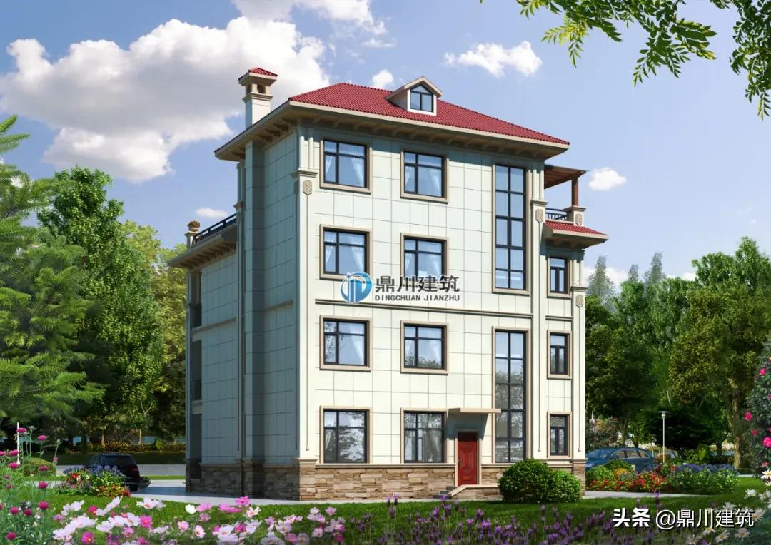 6款四层欧式别墅，挑空客厅空间大功能全，还能传给子孙后辈