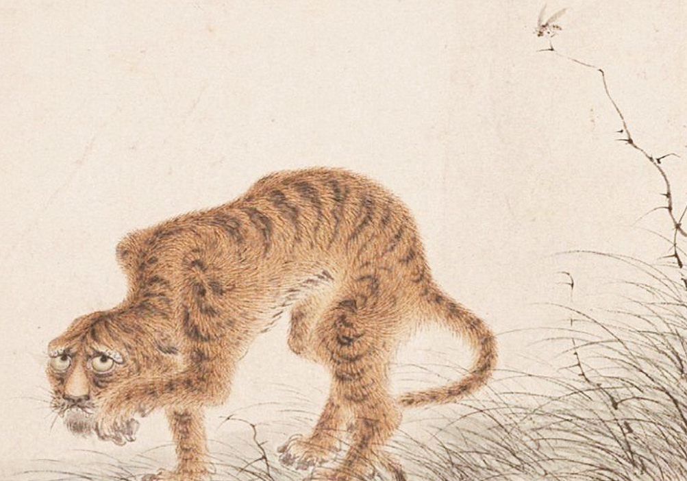 猛虎画成“病猫”，却成传世名画？放大10倍后发现，名画实至名归