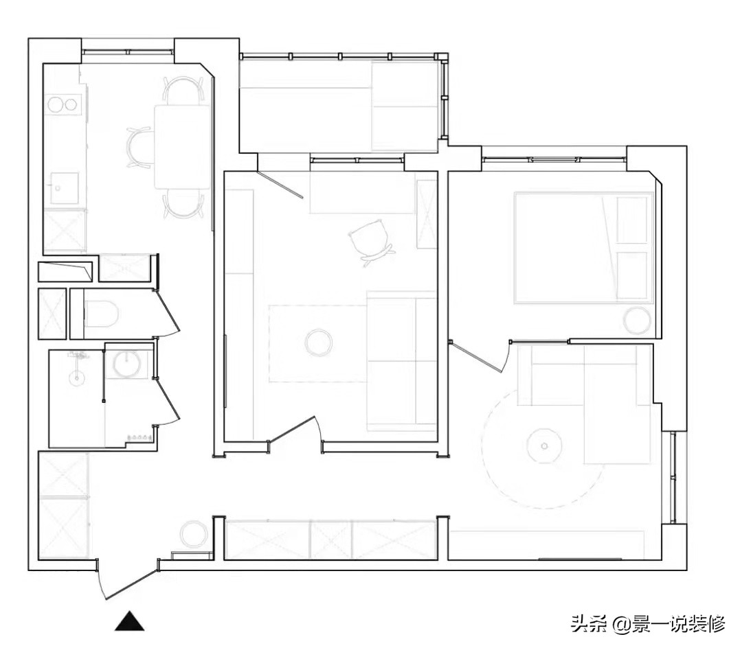 四五十平的刚需小户型，学她家这么设计，耐看又高级