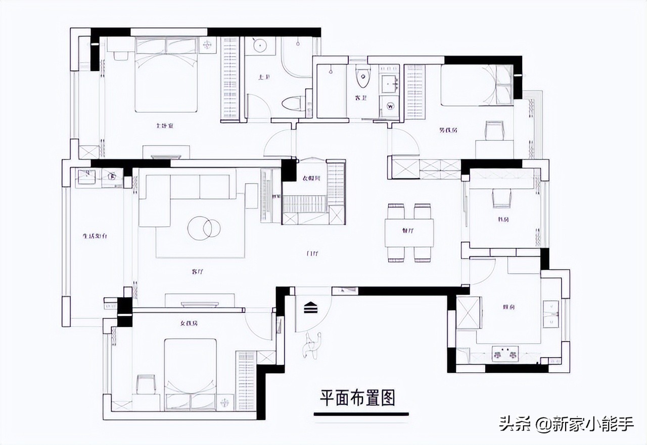 这套128平四房，装修花了40万，全屋美观与实用性并存，值得参考