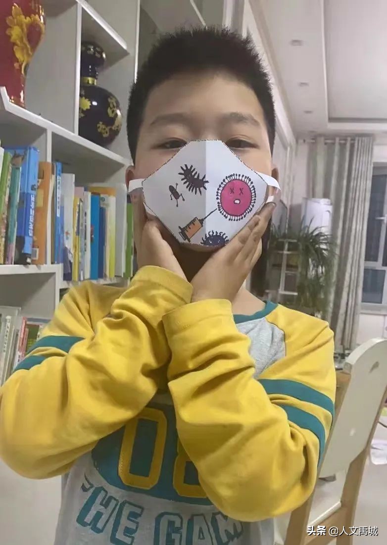 禹城市新湖小学抗疫美术作品