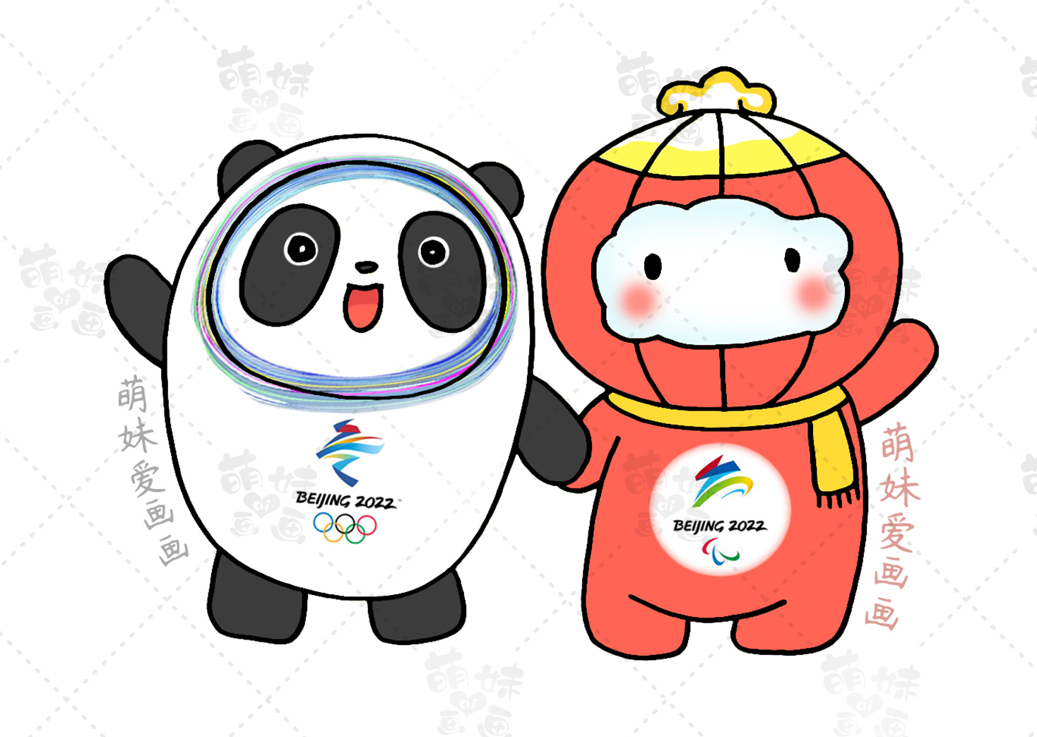 北京冬奥会涂色图片