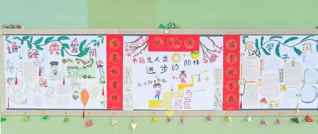 成都市双流区黄甲小学举行读书节之阅读展板评比活动