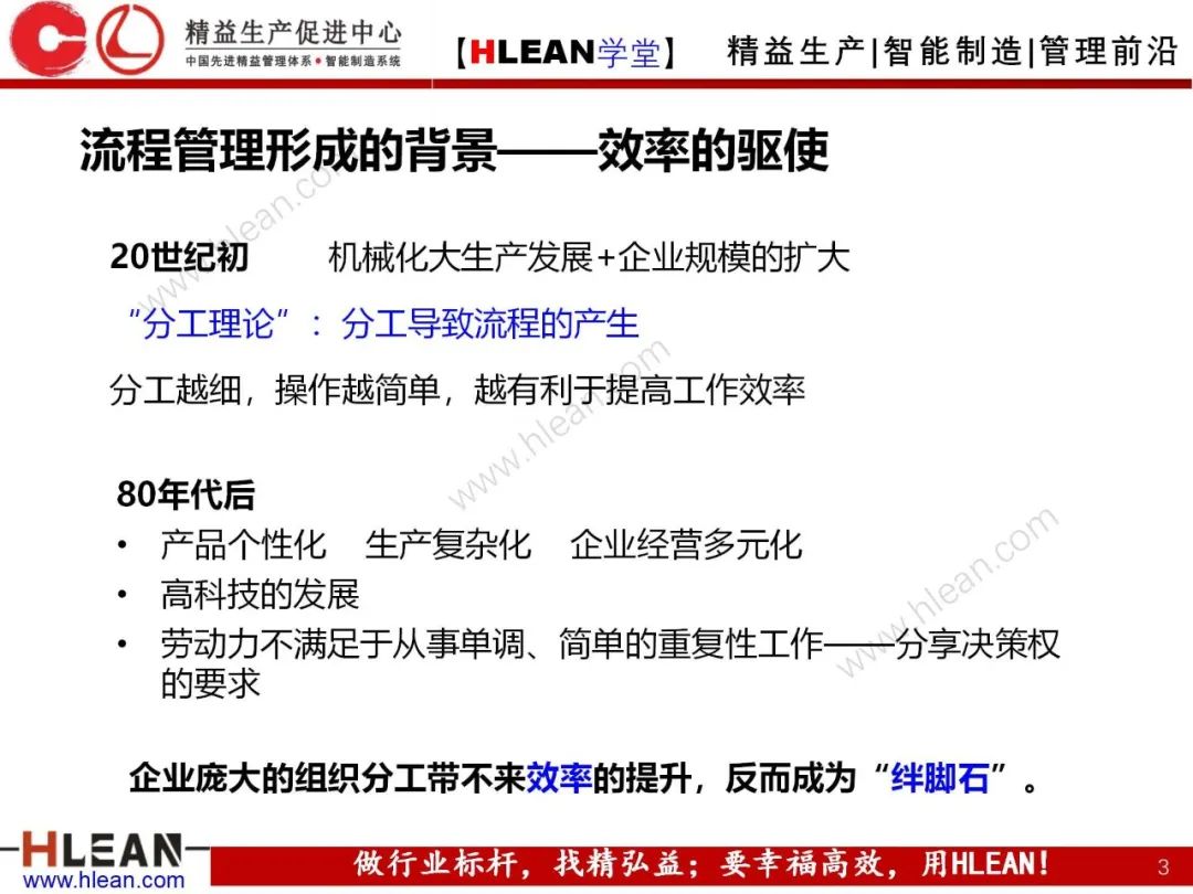 「精益學堂」流程管理與效率