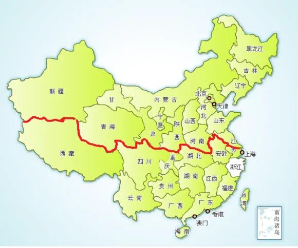 条我们地理南北分界线,就是秦岭淮河为线,北边的属于北方南边属于南方