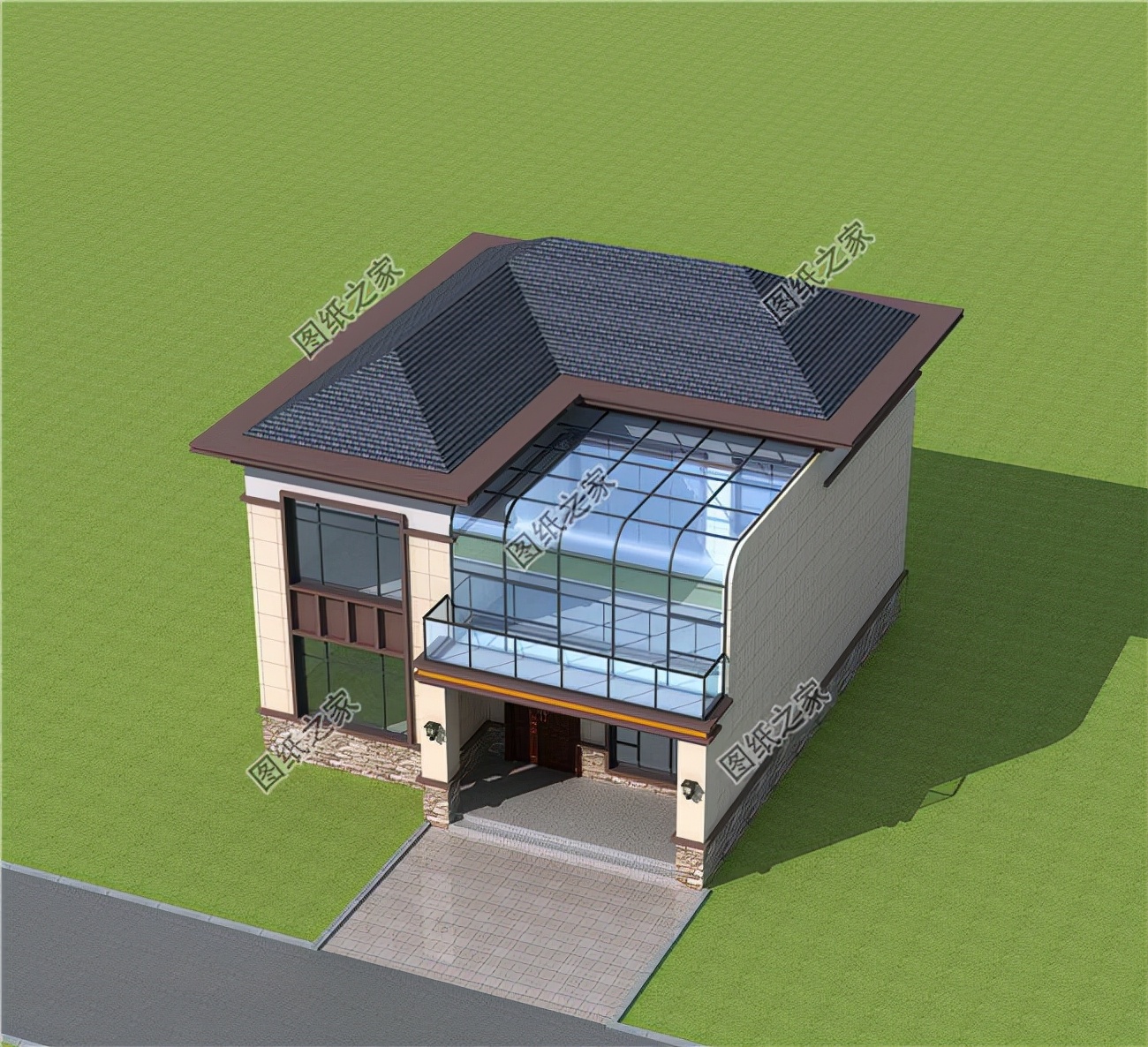 带有阳光房的别墅设计，宁静幽远的感受令人神驰