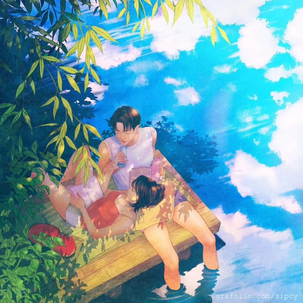 一个美女画家的夏天，画出女生充满遐想的情侣日常