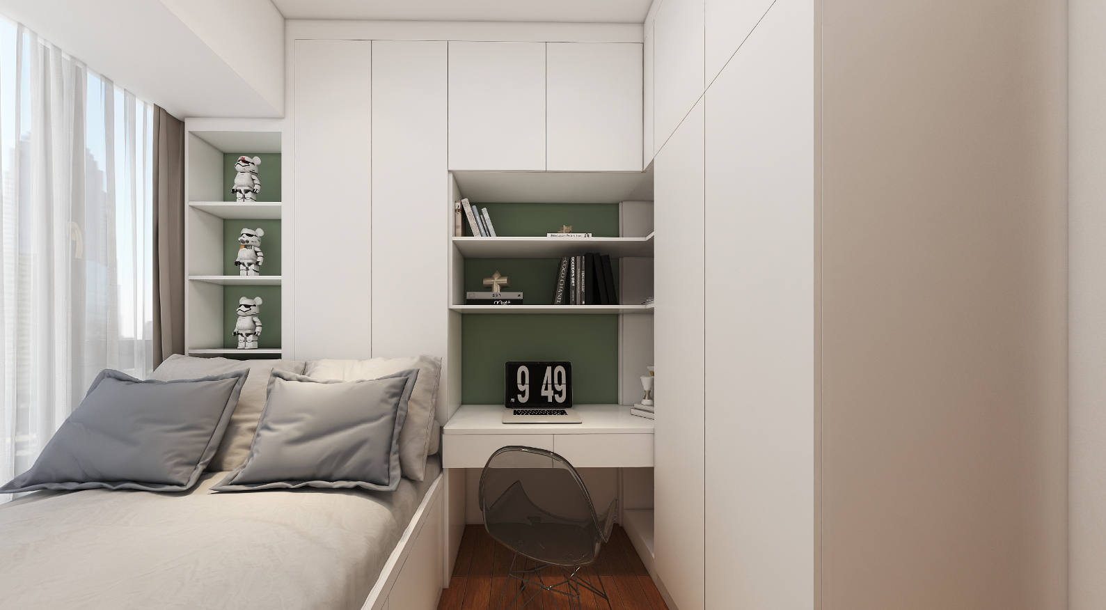 两房打造现代简约风格欧兰博衣柜，看完你也想这样装