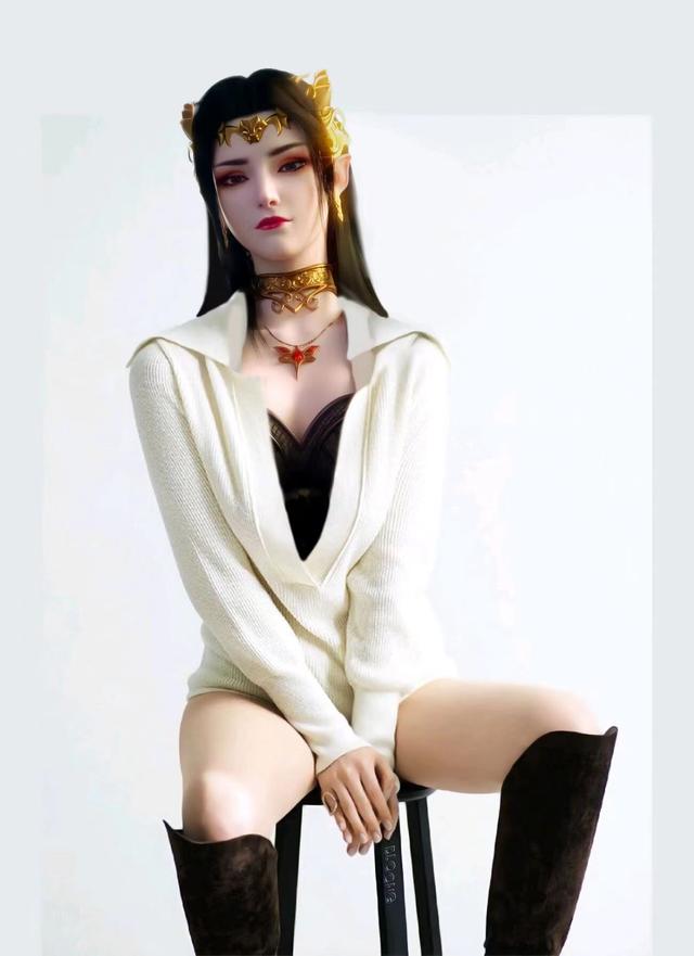 《斗破苍穹》美杜莎的现代装曝光，JK裙无比养眼-哪边嗨