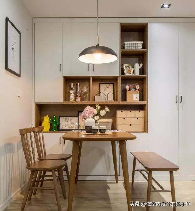 进门就是餐厅，没有玄关，餐边柜+鞋柜的“一体柜”怎么做更好