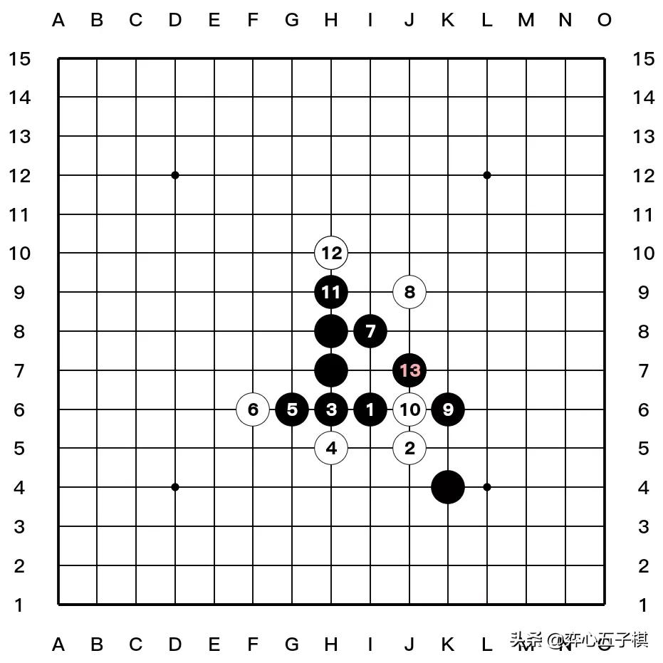 值得收藏的五子棋必胜棋型进攻路线演示37幅图