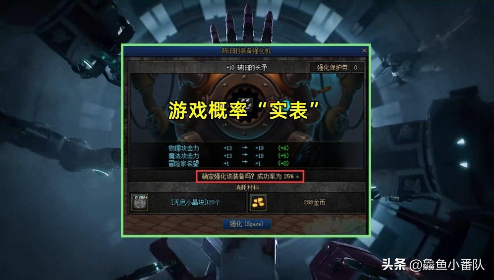 DNF：游戏概率“实表”后，谈一下强化、增幅、锻造的数学期望