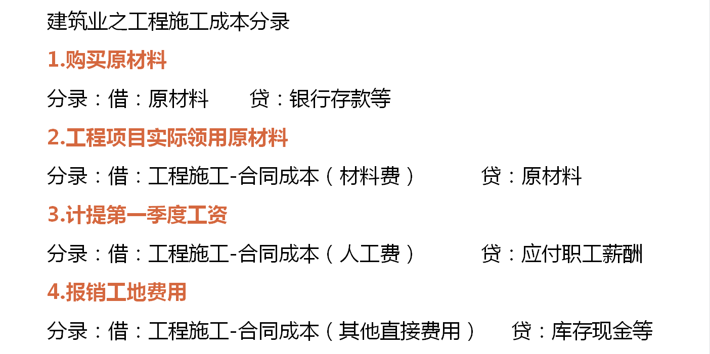 建筑业会计难做？建筑行业会计分录汇总送给你，建议收藏