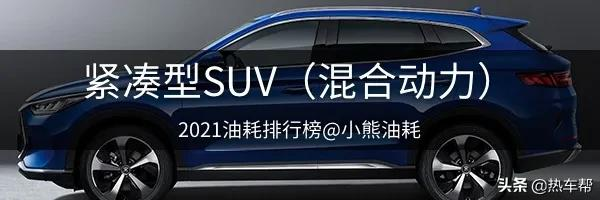 小熊油耗:2021年度中国汽车油耗排行榜之-SUV
