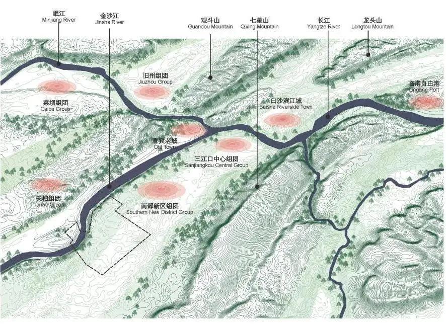 宜宾西站南片区城市设计之场景营造 / 一境建筑设计