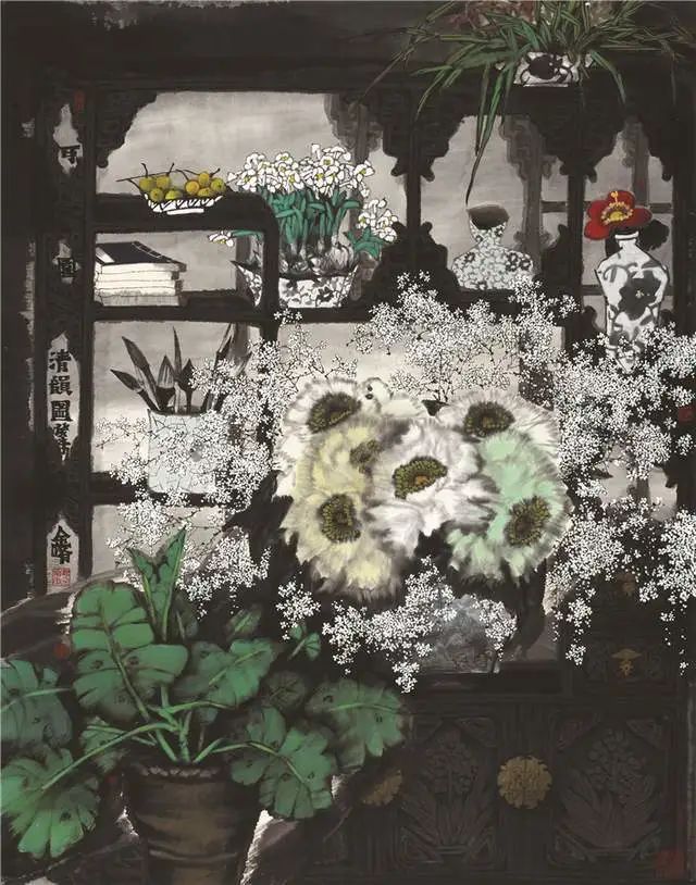 意境清远，笔墨雅洁的花鸟画