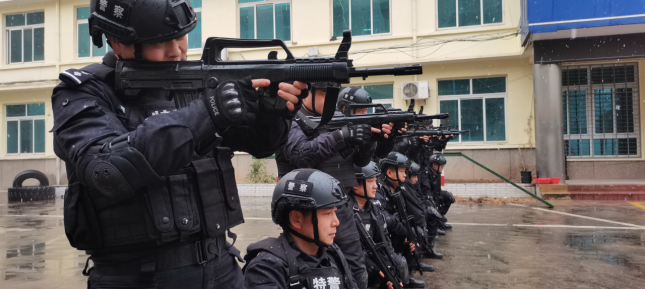 春训练兵正当时丨武功县公安局巡特警大队开展春训大练兵活动