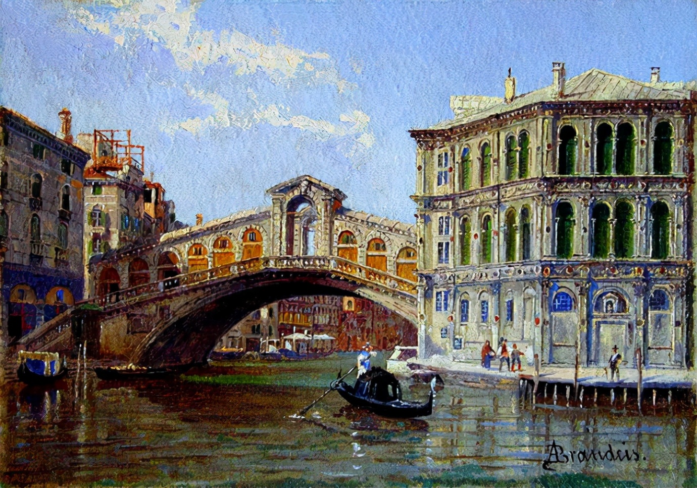 捷克斯洛伐克美女画家安东妮塔的建筑风景画,唯美