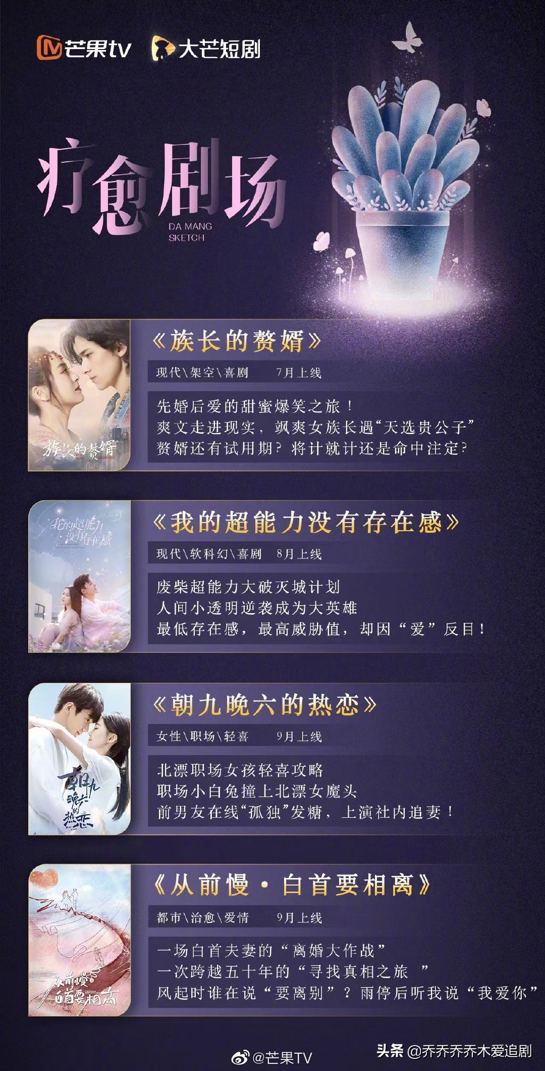 2022暑期今夏芒果TV短剧片场来袭！哪部短剧是你期待的呢？