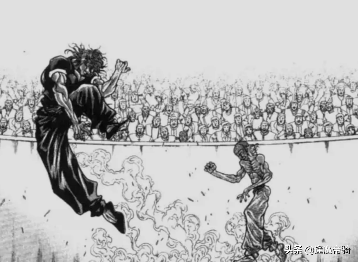 蹴速道127話：範馬勇次郎登場，就被踢飛，天花板都破了個大洞