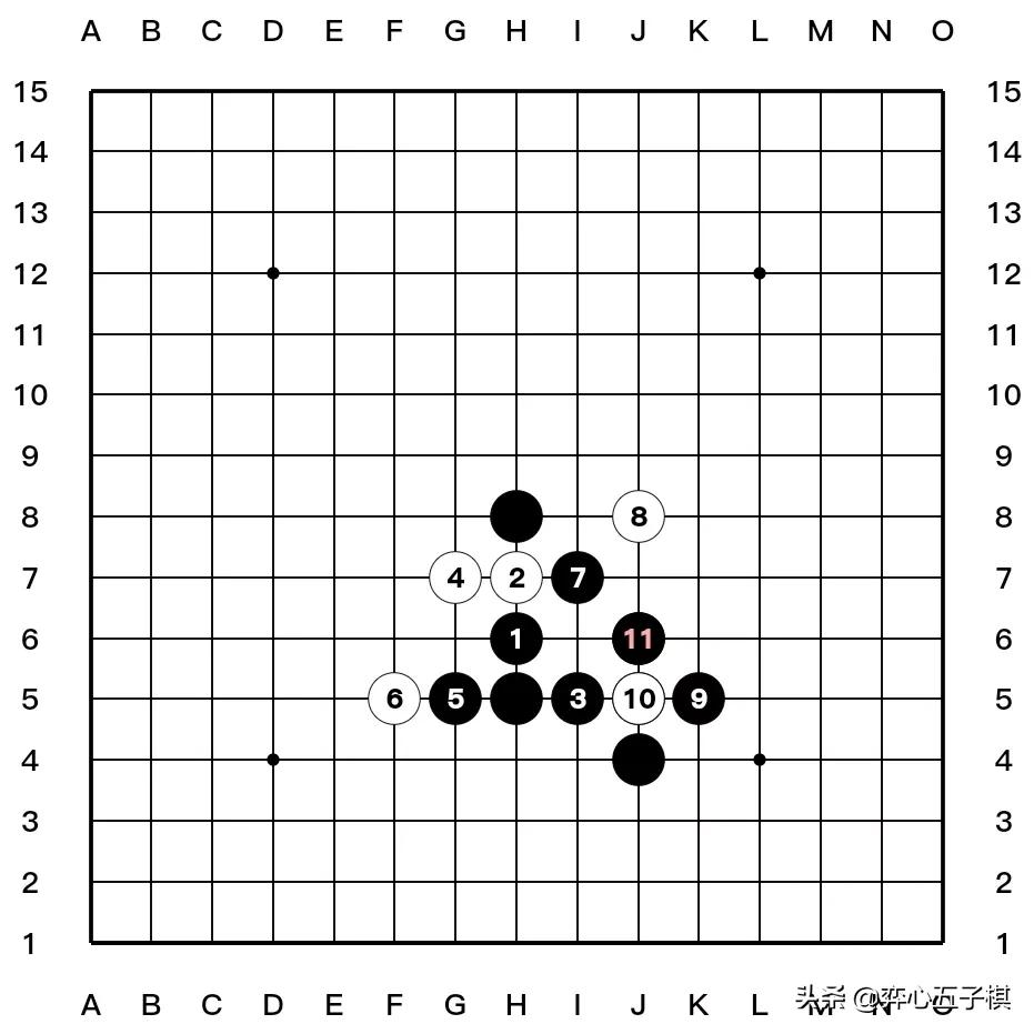值得收藏的五子棋必胜棋型进攻路线演示37幅图