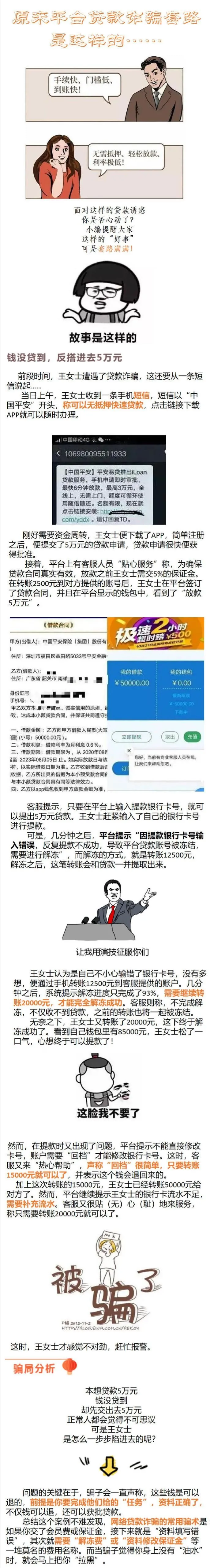 原来平台贷款诈骗的套路是这样的…​