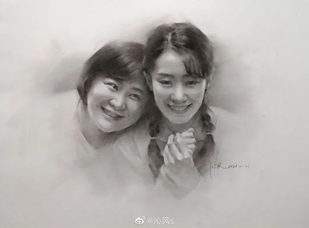 画皮画骨难画魂，她用木炭把明星画活了，王一博鞠婧祎眼神看醉了