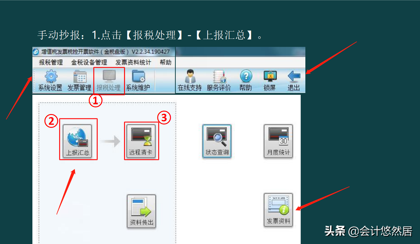 抄报税流程详解，带金税盘和税控盘，图表相结合，可直接拿去套用