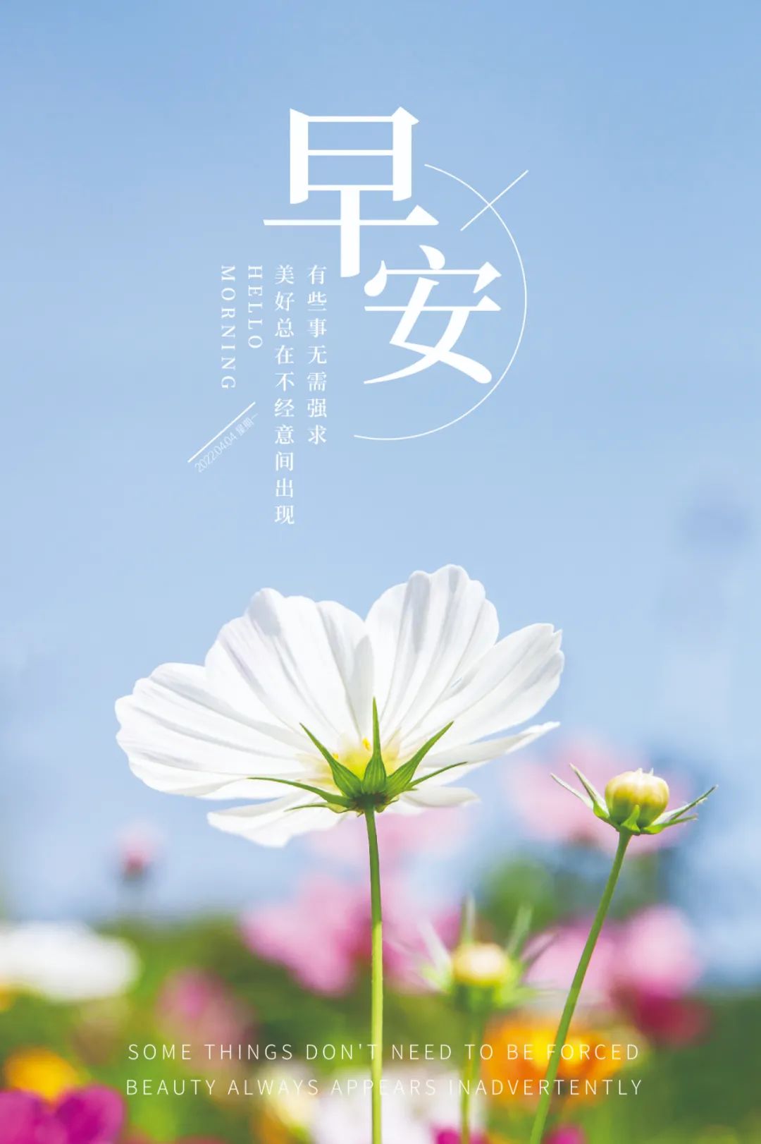 「2022.04.04」早安心语，正能量朋友圈语录图文，早安问候语图片