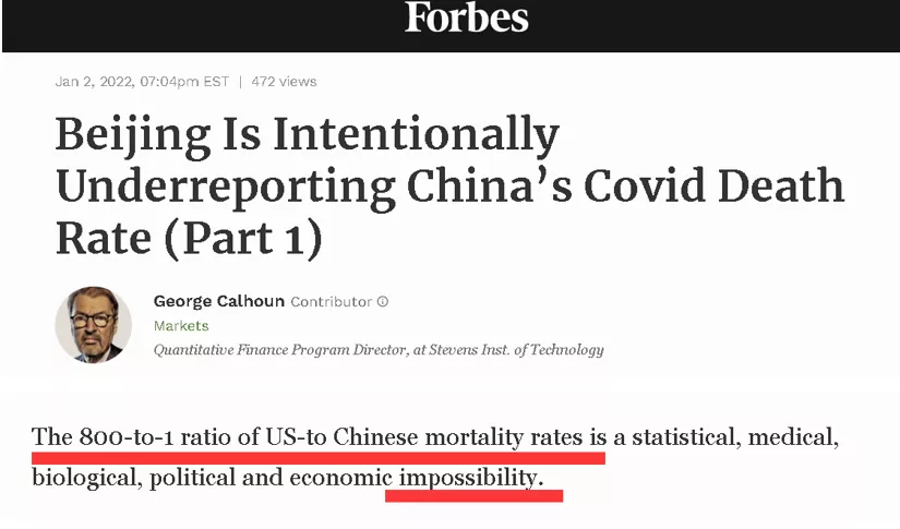 在得知美国的死亡率是中国的800倍后，他疯了