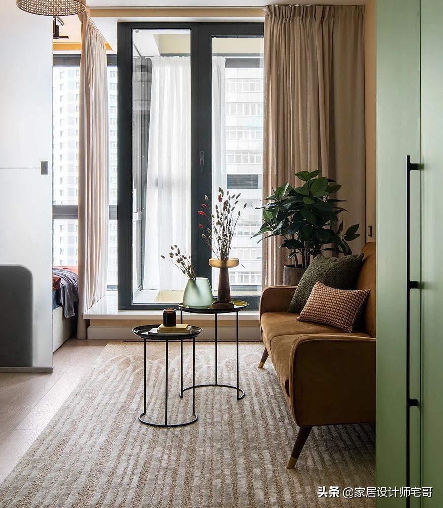 36岁小姐姐的独居生活：住36㎡公寓，配色让人赏心悦目，温馨舒适