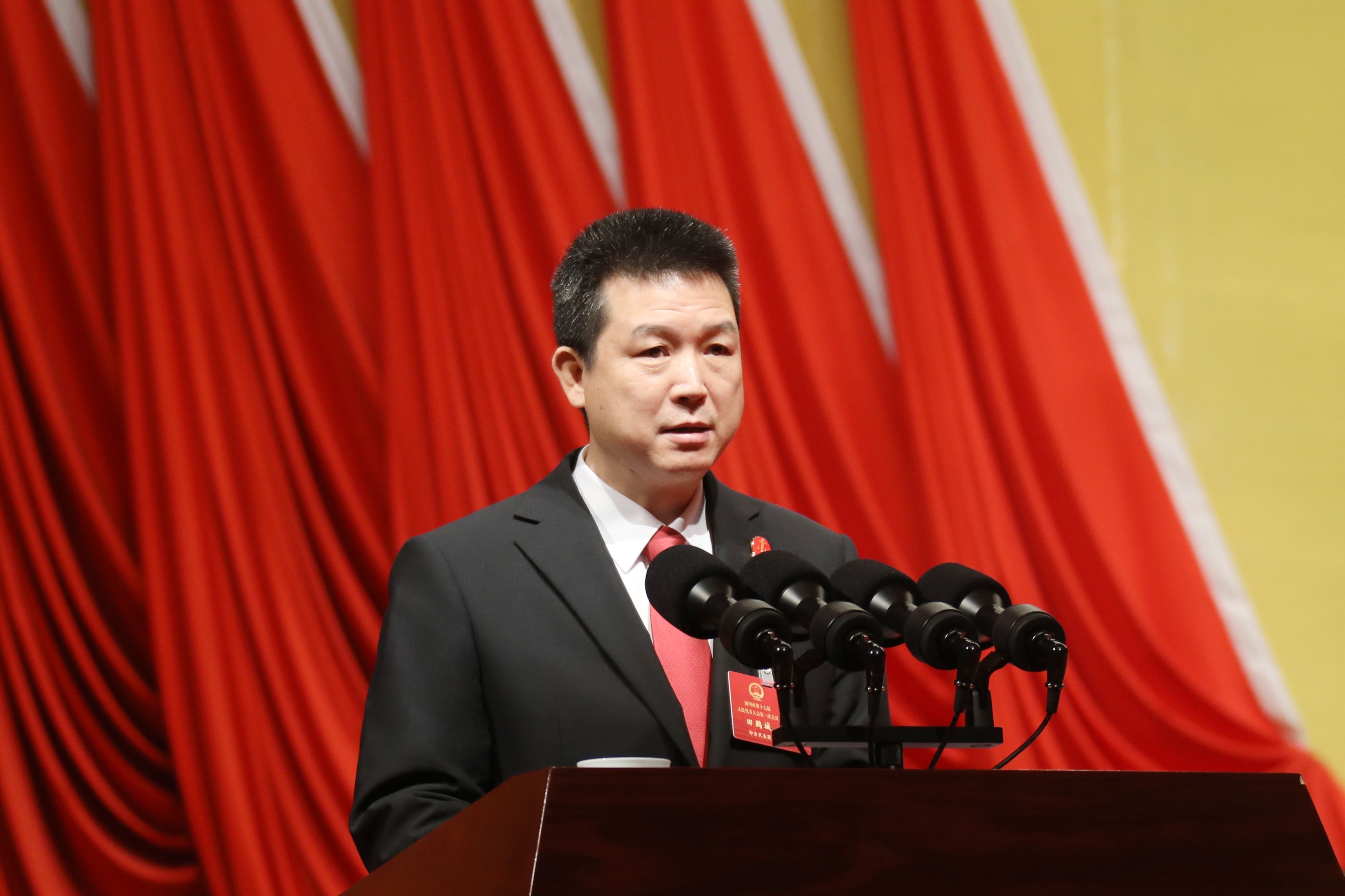 铜川中院代院长田鹤城在市十七届人大一次会议上作工作报告