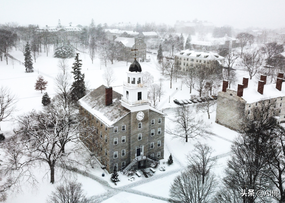 2022年美国大学排名最高的州