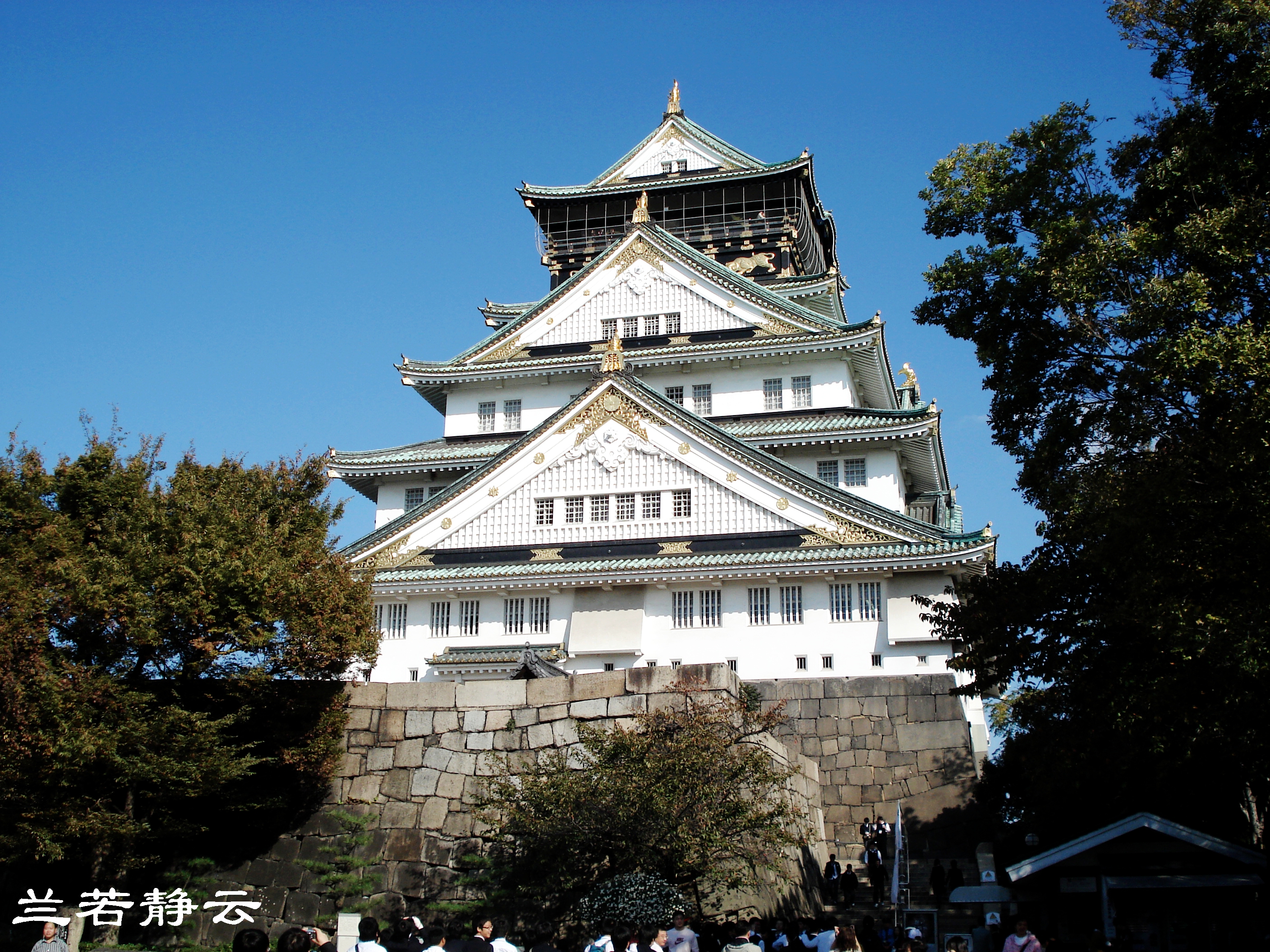 日本大阪旅游，逛“心斋桥”步行街，看大阪古城与街景