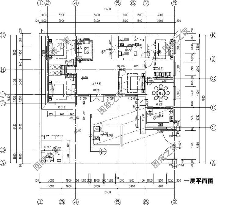 5款平屋顶一层别墅设计，这样的平房建出来看谁说土
