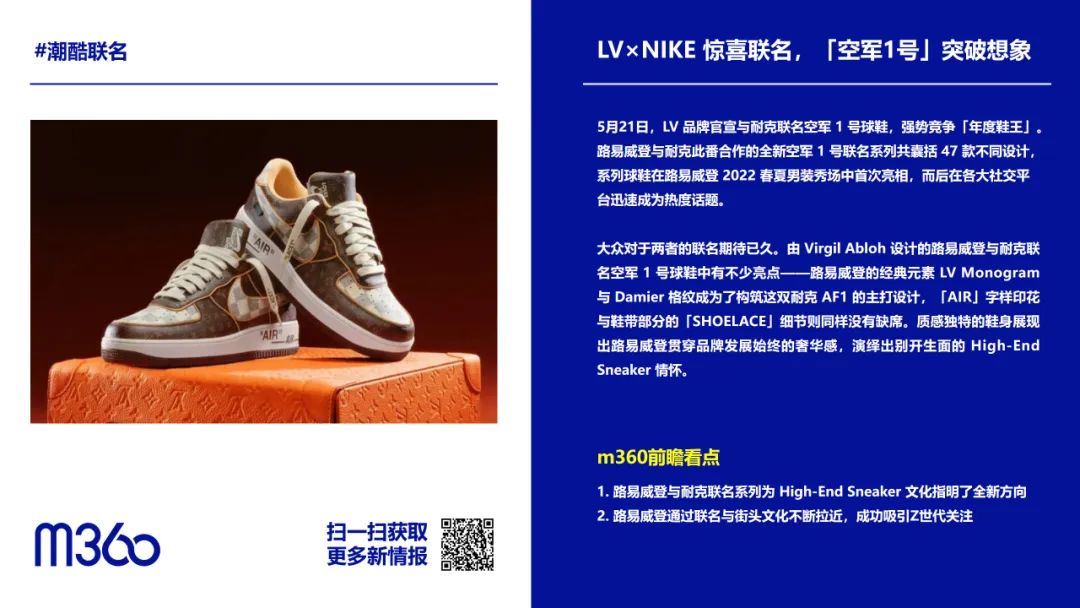 LV×NIKE 惊喜联名 年度鞋王终于来了！| m360品牌周报