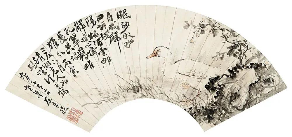 水中花白鹅，诗画溢欢歌：“白鹅”诗词20首，国画白鹅46幅