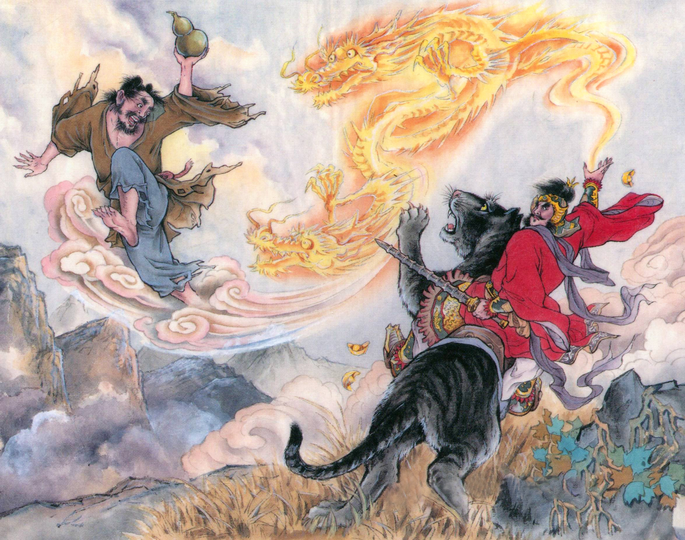 神话传说中"最强悍的六只虎":赵公明的"玄坛黑虎"无缘前三