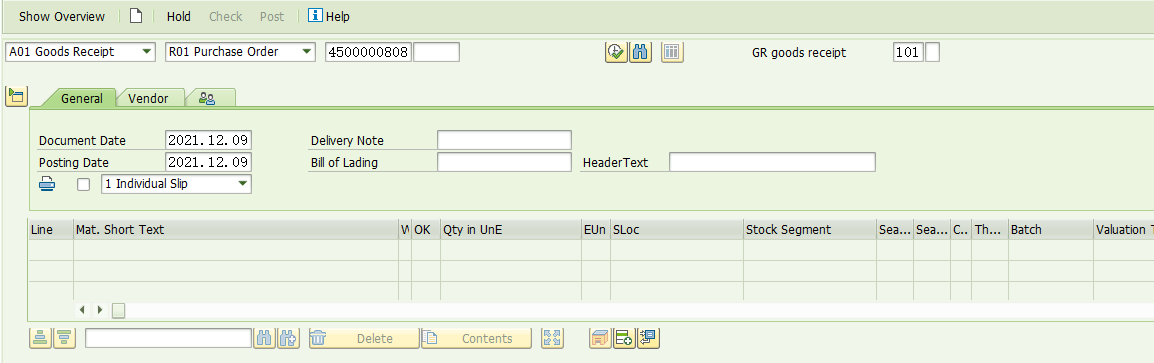 SAP MM 作为采购附加费的运费为啥没能在收货的时候计入物料成本？