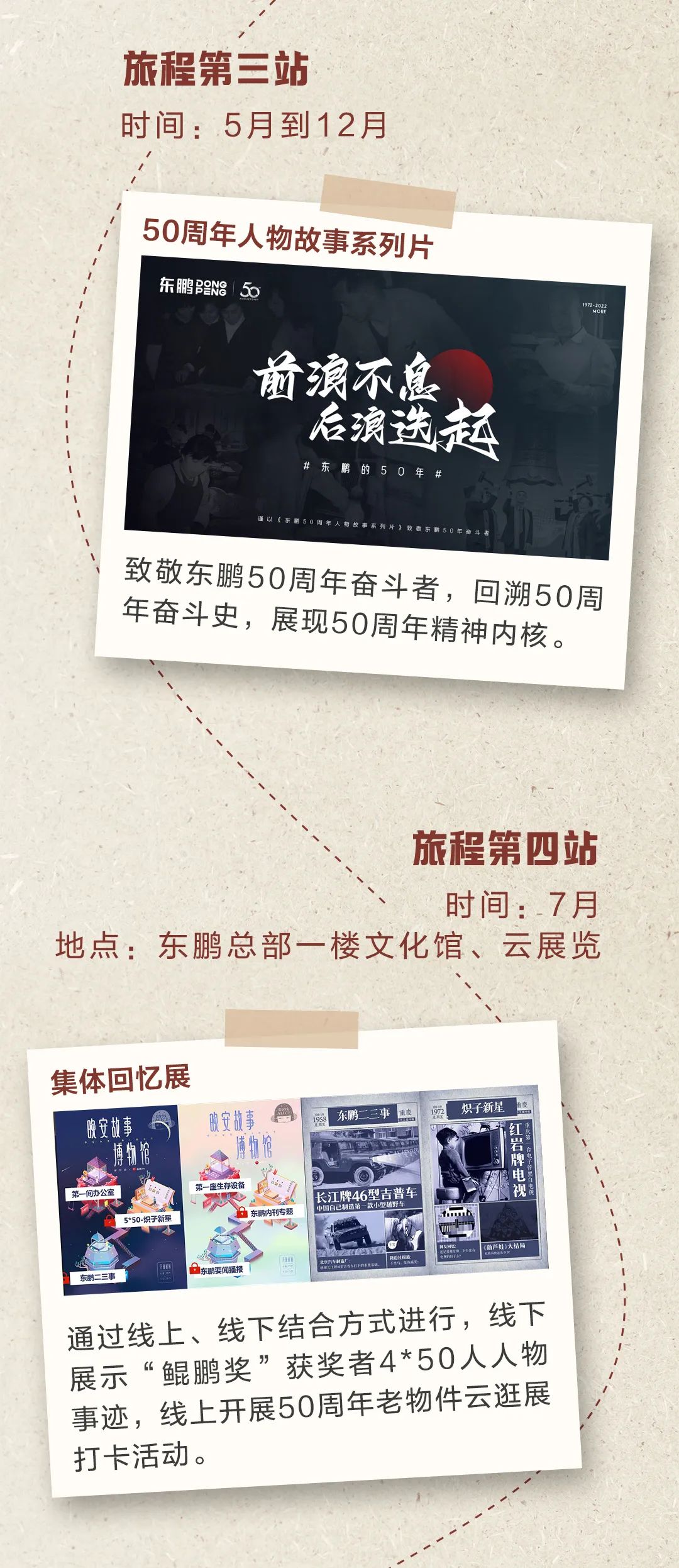 情系50周年·時空交錯之旅｜東鵬50周年文化季活動預告