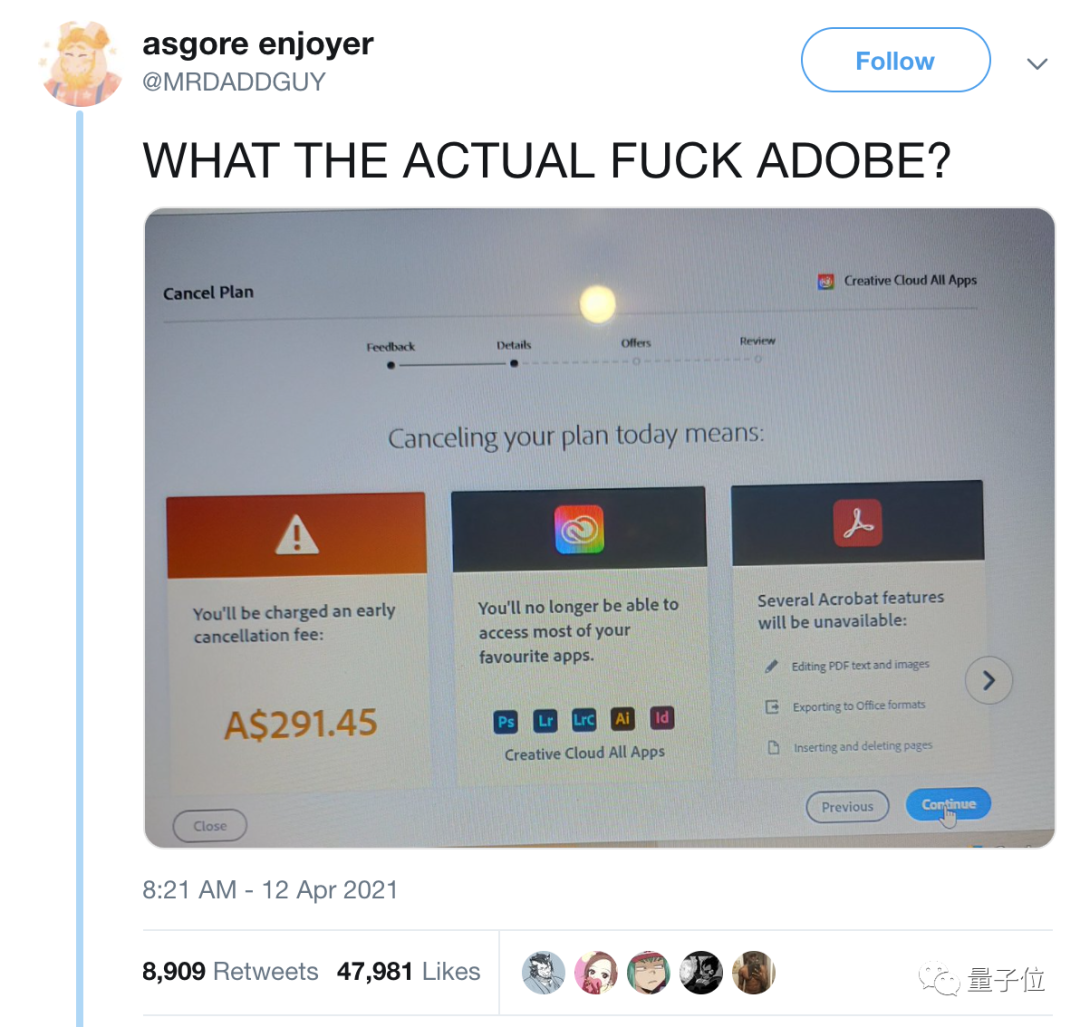 Adobe奇葩續(xù)費機制被狂噴：訂閱14天后取訂扣半年年費？