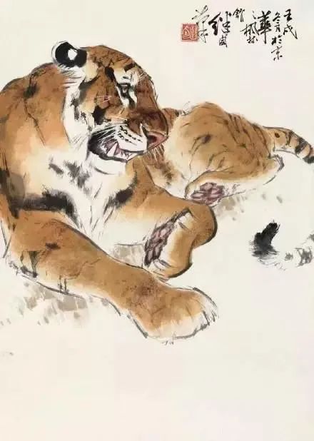 中国画虎十大名家祝虎年虎虎生威